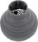 VALICLUD Hair Dryer Nozzle Attachment Silicone Diffuser for Curly and Wavy Hair Compatibility Easy to Clean Grey Hair Dryer Accessory