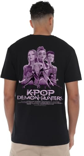 Kpop Demon Hunters K-pop Demon Hunters Purple Huntrix Huntr/X Billboard Poster (Back Print) Unisex T Shirt