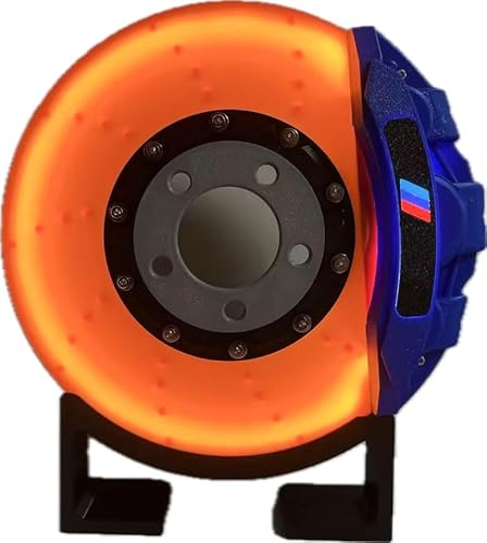 CEDER – Beleuchtete Bremsscheibe zur Dekoration, LED-Lampe (Blau)