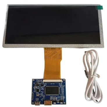 7 Zoll 1024 * 600 Mini HDMI Controller Driver Board TFT LCD Bildschirm for Computergehäuse Monitoranzeige, Kompatibel Mit Raspberry Pi, Monitorzubehör(LCD with Board Kit)