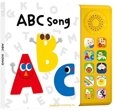 Livre de chansons pour enfants – Livre d'apprentissage musical interactif de 350 g, 10 comptines, aide pédagogique en anglais attrayante, ressource éducative musicale amusante | Convient aux garçons