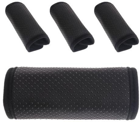 ORFOFE 2 Paar Gepolsterte Walker Handgriffe aus Polyester mit Rutschfesten Gel Partikeln für Maximalen Komfort und Unterstützung an Rollstuhl Armlehnen und Gehstützen