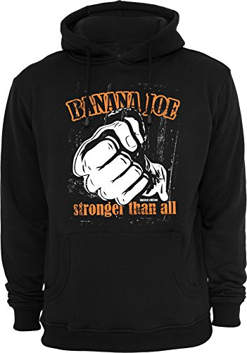 Banana Joe Original Hoody #9 Used Look Limited Edition Premium-Qualität Schwarz bis 3XL
