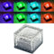 etc-shop Gartendeko RGB LED Solarlampe mit Farbwechsel Gartenlampe Dekoleuchte im Eiswürfel Design, LxH 7x5,4 cm, 8er Set
