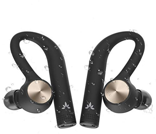 Avantree TWS109 IPX5 - Auriculares Deportivos Resistentes al Sudor con Bluetooth inalámbricos, Auriculares inalámbricos inalámbricos estéreo Bluetooth 4.2, Auriculares inalámbricos con micrófono