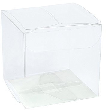 30Pcs PET Transparente Boxen/Clear Geschenkboxen für Hochzeit, Party und Baby Dusche Gefälligkeiten, 5 x 5 x 5 CM