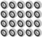 Akozon Kugellager, 20 Stück 625RS Dünnes Gummi Sealed Rillenkugellager 16mmx5mmx5mm Reibungsfreie für kleine Hobby 5mm Welle/Rute Projekte