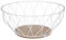 TIENDA EURASIA® Frutero Metálico Original con Forma de Diamante - 28 x 11,50 cm (Blanco)