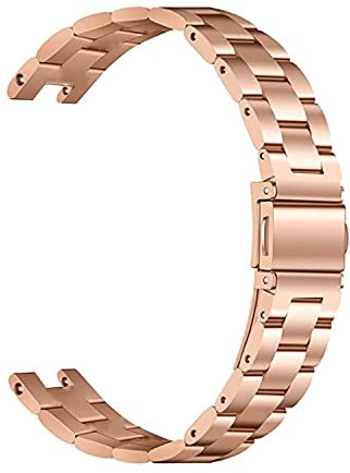 EANWireless Kompatibel mit Garmin Lily, Metall, klassischer Edelstahl-Ersatz, schlankes Zubehör, passend für Garmin Lily Smartwatch, elegant, Roségold