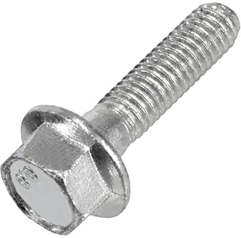 AERZETIX - C61942 - Set di 10 - Bullone flangiato - vite a testa esagonale con flangia - M6x25mm - DIN 6921 - durezza 8.8 - in acciaio zincato - vite di fissaggio