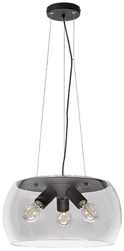 Rabalux 3190 Hängeleuchte URSULA 3-flammig Metall schwarz E27 3x MAX 40W H:120cm Ø40cm dimmbar