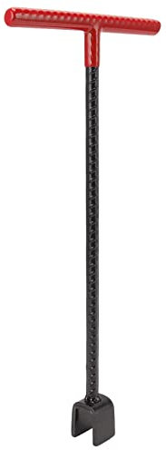 Chiave Chiave del Cordolo della Valvola del Contatore Dell'acqua Chiave del Rubinetto Dell'utensile con la Maniglia di Stile di T per il Cordolo e la Valvola Principale Dell'acqua (Rosso)