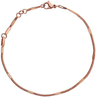 Purelei® Kanani Armband (Roségold) – Elegantes, verspieltes Damen Armband – Edelstahl 18K rosévergoldet – Verstellbare Länge 16/17,5/20 cm – Hawaiianisch inspiriert & wasserfest