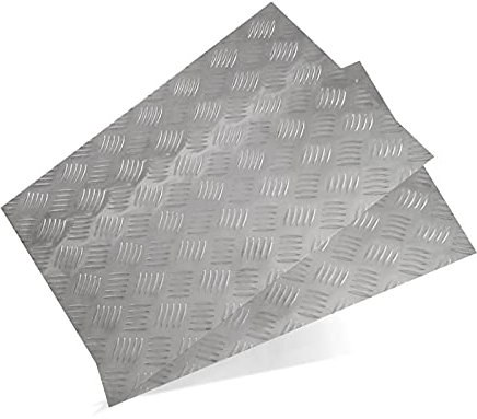 BBAUER Plancha de Aluminio para Banda de Rodamiento Plancha de Aluminio Lacada Adecuada para Muelles de Carga, 200 X 200Mm/Thickness:1.5Mm