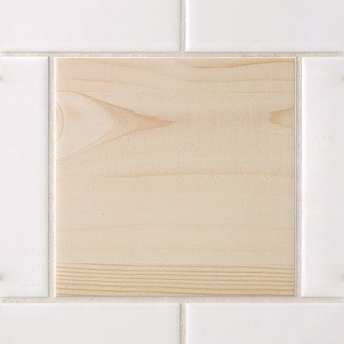 GRAZDesign Fliesenaufkleber Bad & Küche 15x15cm - 24 Stück | wasserfeste & selbstklebende Klebefliesen | Fliesenfolie Fliesenbild Motiv Braun Holz