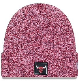 New Era Chicago Bulls NBA Red White Team Cuff Beanie - One-Size