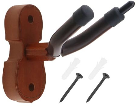 SG Store Violine Wandhalterung Aufhänger Haken Holzsockel Violine Display Halterung Halter Ständer für Home Studio Violine Saiteninstrument Zubehör
