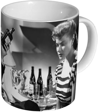 Ingrid Bergman und Cary Grant in Notorious – Keramik Kaffeebecher 325 ml Tee-/Kaffeetasse