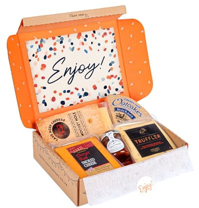Cheese Lovers Postal Hamper - Letterbox Gift - Food box- Cheeses Hampers - Postal Gift - Birthday Gift - Thank You Hamper