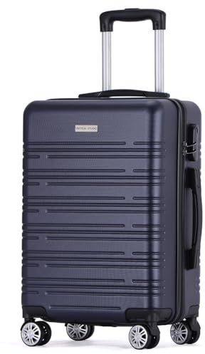 VERTICAL STUDIO 20 Handgepäck Koffer, abschließbarer Hartschalen-Trolley. Reisegepäck, Bordgepäck (H×B×T): 54 cm × 38 cm × 21 cm, für Flugzeugreisen (Halmstad Navy)