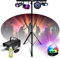Mooving Light & Sound Pack Lumière Pied SUPPORT-DJLIGHT 1,60m réglable - 5 Jeux de lumière Astro Derby Strobe - Machine à fumée 400W