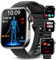 Smartwatch mit EKG 𝐁𝐥𝐮𝐭𝐝𝐫𝐮𝐜𝐤 Uhr Gesundheitsuhr ΒΙυtｚυcker funktion Damen Herren HRV/Hαrπsäυre/BMI,2.04AMOLED Fitnessuhr Telefonfunktion SOS/𝐒𝐏𝐎𝟐/Müdigkeit/Schlaf/Hochwertig Metall
