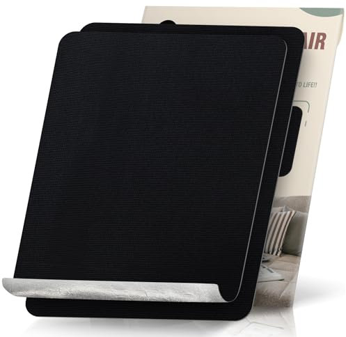 Flicken Selbstklebend Stoff, 23 x 28 cm 2 Stück Leinwand Stoff Selbstklebend, Schwarz, Wasserdichtes Leinwand Flicken Selbstklebend für Sofa Zelt Möbel Autositz Liege