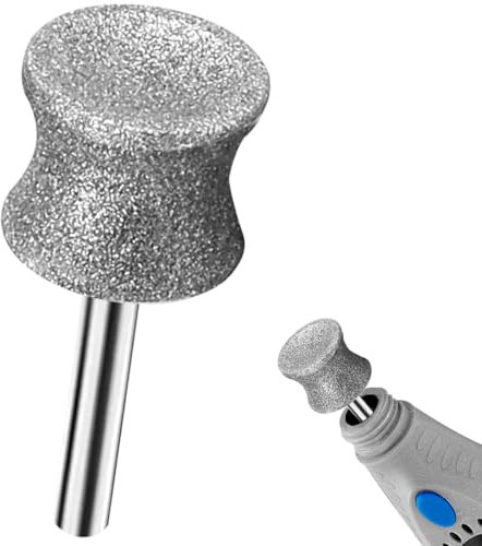 RIUORKIE Diamant-Nagelschleifer-Bits für Hunde, 1/8 Zoll Diamant-Hunde-Nagelschleifer-Aufsatz für Dremel-Schleifer, Ersatzköpfe, Haustier-Nagelpflege-Schermaschine für mittelgroße und große Hunde.