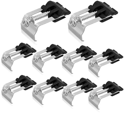 10 staffe di fissaggio per lavello da cucina, in acciaio inox, staffe di montaggio a forma di arco, regolabili, per riparazioni in cucina