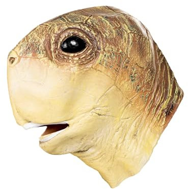 Schildkröte Maske aus Latex - realistische Tiermaske als Verkleidung für Halloween, Karneval & Motto-Party