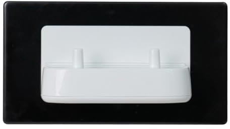 Evoges In-Wall Electric Toothbrush Charger, Compatible with Oral-B & Braun, supplied with additional M3.5 75mm Length Flat Head Screws, by Proofvision (Black, Twin)
