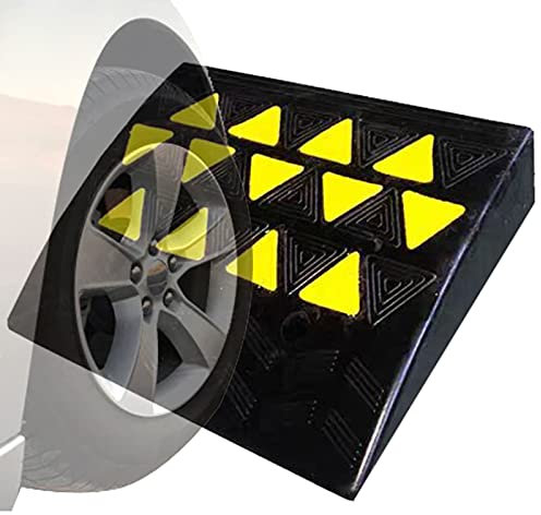 Fahrzeugrampen für den Bordstein, robuste Türrampen für elektrische Rollstühle, für Behindertenstühle, Gehhilfen, Einkaufswagen, Autos, 1 Packung (15 cm Anstieg)