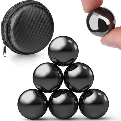 Fidget Toy Magnetkugeln Mega Set (30 mm, 6 Stück) - Fidget Ball Kreative Geschenkidee: Stressabbau, Büro Entspannung & Kreativität, Magnetische Kugeln für Stressabbau, Büro-Gadget, Relax-Tool