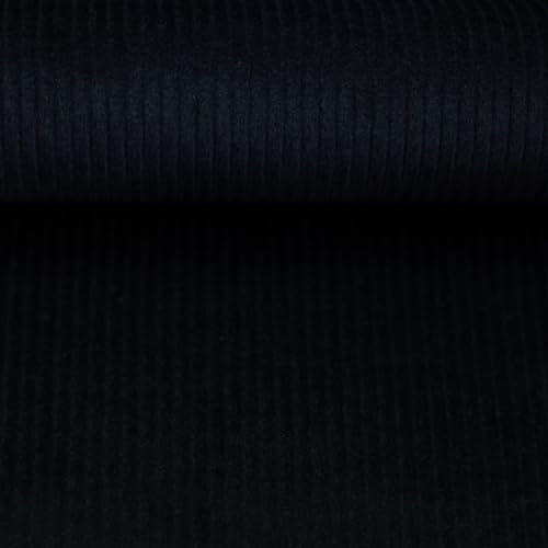 Breitcord Meterware Stretch MARIAN | uni | ab Länge 50cmx142cm Breite (dunkelblau)