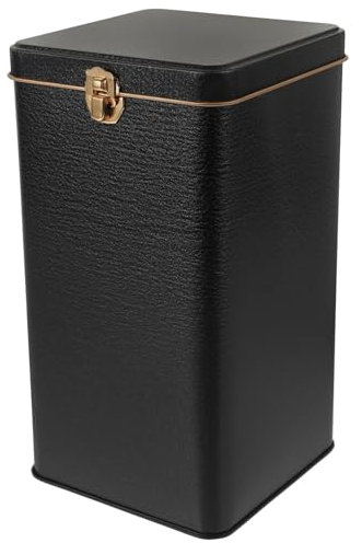 iplusmile Lata De Té HerméTica: Tarro de hojalata para almacenar té - Negro Lata sellada de metal vacía Para Té, Nueces, Cacao,Café - Regalos para el Día del Padre