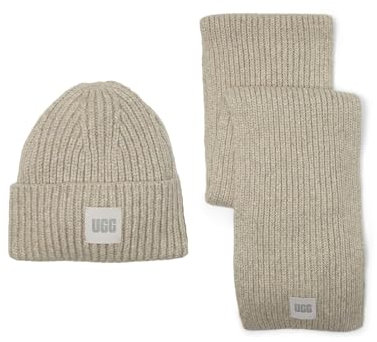 UGG Grobripp-Strick-Set für Damen, Hellgrau, Einheitsgröße
