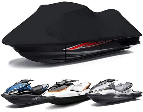 Housse de Jet Ski 3 Places,Bâche de Bateau à Moteur Tissu Oxford 210D Imperméable Résistant Aux UV Utilisation en Extérieur Housse de Protection Jet Ski