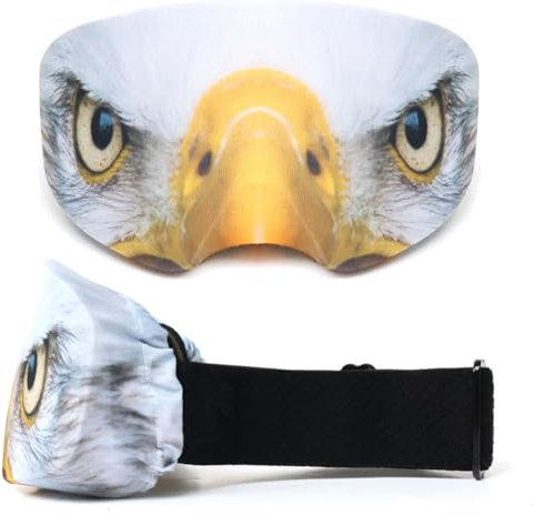 RALSPEC Snowboard Ski Goggle Lens Protector Anti Scratch Protective Cover For Skiing Goggles Soft Microfibre Sock - Eagle