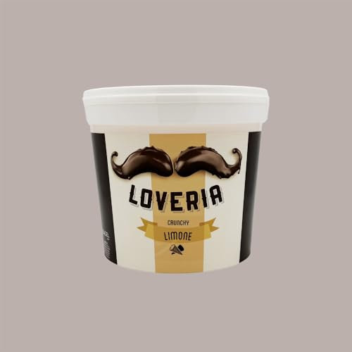 Lucgel Loveria Crema Spalmabile al Gusto di Limone Crunchy con Granella Leagel - 5,5 Kg -