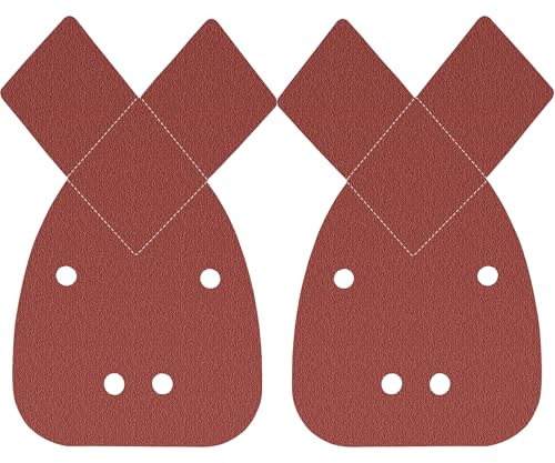 Sandphyrre Lot de 20 patins de ponceuse pour souris grain 100, papier abrasif compatible avec les ponceuses électriques Black and Decker Mouse