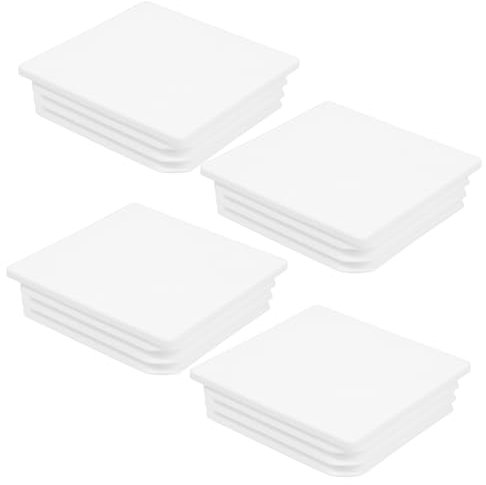 KONTONTY Zaunpfostenkappen Aus Kunststoff Pfostenkappen-set Für Gartenkorridor 100 X 100 Mm Weiß Abs