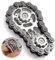 AOEVUIR Cool Gears Fidget Chain, Montage-Fidget-Spinner-Ring-Spielzeug, für Kinder Erwachsene, Zappel-Fahrrad-Ritzel-Würfel aus Metall, EDC Neuheit zum Stressabbau, Goodie-Bag-Stuffer-Geschenk