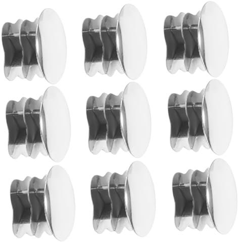 Runde Kunststoff Endkappen für Rohre 19mm Silber 20 Stück