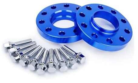 Spurverbreiterungen Universal Geschmiedetes Aluminium 2 X 5 X 120 Blau Versetzte Spurverbreiterungen 2 Stück 15 Mm 2 Stück 20 Mm Mit Verlängerten Schrauben Distanzscheiben Platten