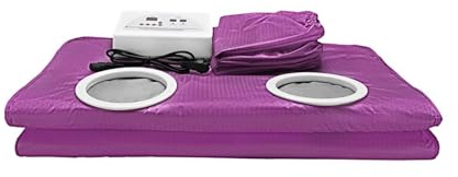 Saunazelt, Slimmimg Digitale Infrarot-Saunadecke, Gewichtsverlust, Entgiftung, thermisch, Sauna-Heizdecke mit Ärmeln, Salon, Zuhause, Spa, Damen und Herren(Silver)