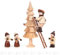 Rudolphs Schatzkiste Weihnachtliche Miniatur Weihnachtsbaum schmücken (5) Höhe ca 13 cm NEU Erzgebirge Weihnachtsfigur Holzfigur