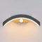 Topmo-plus 24W LED Wandspot außenlampen wandleuchte Aluminium/PC mit Bewegungsmelder IP65 Wasserdicht Downlight Terasse/Garden/Korridor/Flur 27CM anthrazit 3000K warmweiß