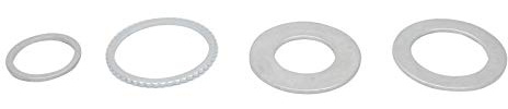 Be-Tool Reduzierring für Kreissägeblätter, Sägeblätter, Bohrbuchsen, Sägenreduzierungsringe, Buchsenscheiben, Sägeblatt Abstandshalter (3er-Packung), silber 30mmx25.4mm