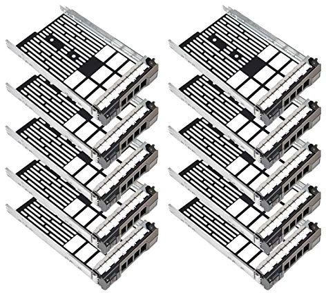 Heretom F238F 0F238F 3,5-Zoll SAS SATA Festplattenrahmen Tray Caddy für Dell Poweredge (10pack, 3.5 inch)