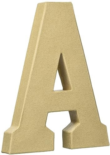 Décopatch AC852C - Buchstabe aus Pappmaché, A , 20cm, 1 Stück